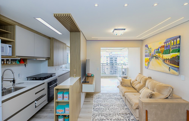 Imagem: O apartamento possui 2 Dormitórios, 1 Suíte, 2 Banheiros