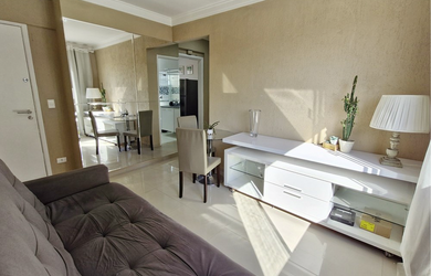 Imagem: O apartamento possui 1 Dormitório, 1 Banheiro, 45m² de Área