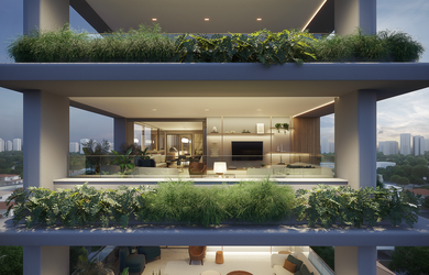 Imagem: O apartamento possui 3 Dormitórios, 3 Suítes, 5 Banheiros