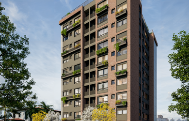 Imagem: O apartamento possui 2 Dormitórios, 1 Suíte, 2 Banheiros
