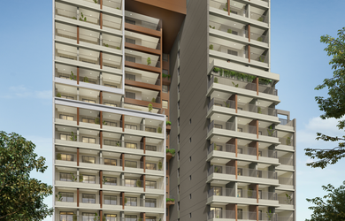 Imagem: O studio possui 1 Dormitório, 1 Banheiro, 26m² de Área Privada