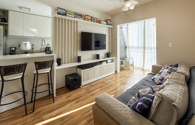 Imagem: O apartamento possui 2 Dormitórios, 1 Suíte, 3 Banheiros