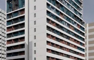 Imagem: O studio possui 1 Dormitório, 1 Banheiro, 24m² de Área Privada