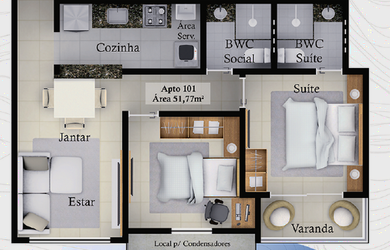 Imagem 8: APARTAMENTO RESIDENCIAL em João Pessoa - PB, Altiplano Cabo Branco