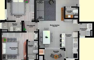 Imagem 8: Apartamento Padrão, 2 dormitórios na Rua Osvaldo Aranha