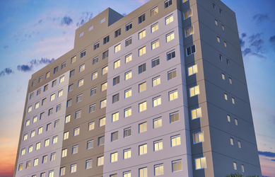 Imagem: O apartamento possui 1 Dormitório, 1 Suíte, 1 Banheiro e