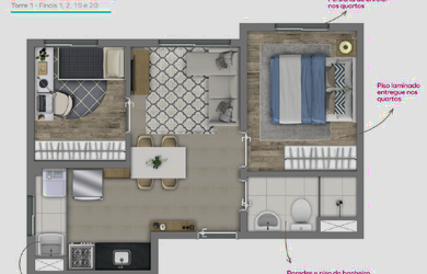 Imagem 14: Apartamento Padrão, 2 dormitórios na Rua João Pereira