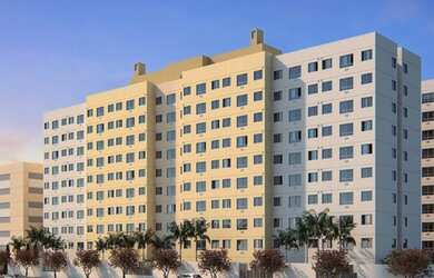 Imagem: O apartamento possui 2 Dormitórios, 1 Banheiro, 1 Vaga na garagem