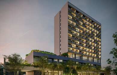 Imagem: O apartamento possui 1 Dormitório, 1 Banheiro e 25m² de Área