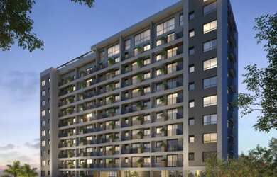 Imagem: O studio possui 1 Dormitório, 1 Suíte, 2 Banheiros, 2 Vagas