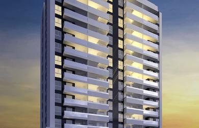 Imagem: O apartamento e possui 2 Dormitórios, 1 Suíte, 2 Banheiros