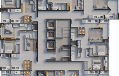 Imagem 16: Apartamento Padrão, 3 dormitórios, 1 suítes, 3 banheiro, 2 vagas na garagem
