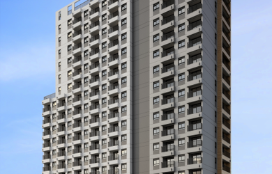 Imagem: O studio possui 1 Dormitório, 1 Banheiro, 32m² de Área e