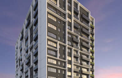 Imagem: O apartamento possui 1 Dormitório, 1 Banheiro, 1 Vaga na garagem