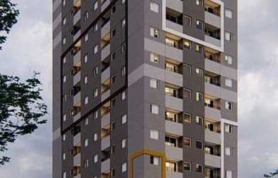 Imagem: O apartamento possui 2 Dormitórios, 1 Banheiro, 1 Vaga na garagem