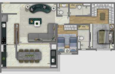 Imagem 13: Living Villaggio Tatuapé Pienza - Apartamento à venda no bairro Tatuapé...