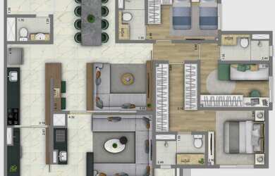 Imagem 16: Living Villaggio Tatuapé Pienza - Apartamento à venda no bairro Tatuapé...