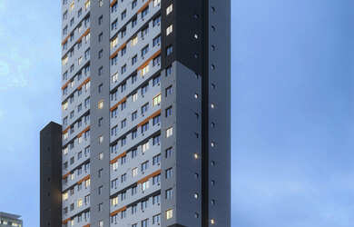 Imagem: O apartamento possui 1 Dormitório, 1 Suíte, 1 Banheiro, 24m²