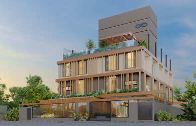 Imagem: A kitnet possui 1 Dormitório, 1 Suíte, 2 Banheiros, 1 Vaga