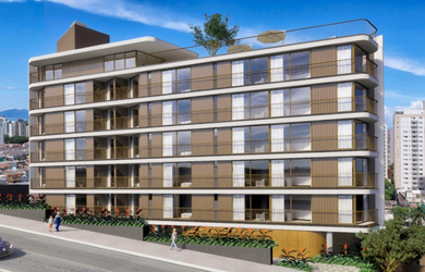 Imagem: O apartamento possui 2 Dormitórios, 1 Suíte, 2 Banheiros