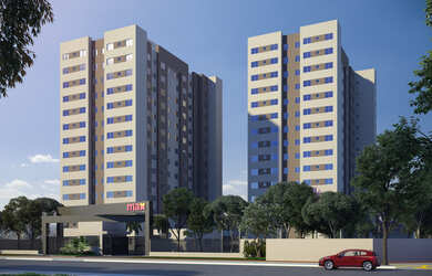 Imagem: O apartamento possui 2 Dormitórios, 1 Banheiro, 1 Vaga na garagem