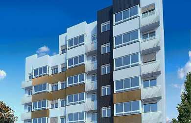 Imagem: O apartamento possui 1 Dormitório, 1 Suíte, 2 Banheiros, 1