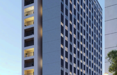 Imagem: O apartamento possui 1 Dormitório, 1 Banheiro e 26m² de Área