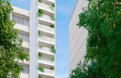 Imagem: O studio possui 1 Dormitório, 1 Banheiro, 47m² de Área e