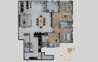 Imagem 16: COBERTURA RESIDENCIAL em Curitiba - PR, Centro