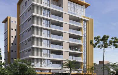 Imagem: O apartamento na cobertura possui 4 Dormitórios, 2 Suítes