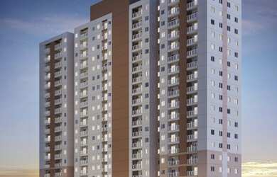 Imagem: O apartamento possui 2 Dormitórios, 1 Banheiro, 1 Vaga na garagem