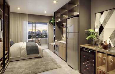 Imagem 3: 1 dormitório, 1 banheiros, 22M² de Área Construída