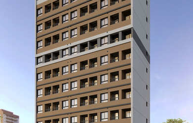 Imagem: O apartamento possui 1 Dormitório, 1 Banheiro, 26m² de Área