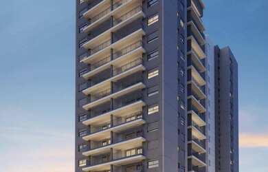 Imagem: O studio possui 1 Dormitório, 1 Banheiro e 41m² de Área e