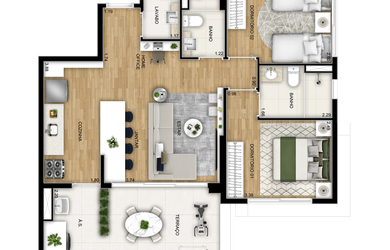 Imagem 13: Signatur - Signatur. Piscina, Imóvel novo, 1 Vaga na garageme2 Dormitórios