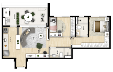 Imagem 14: Signatur - Signatur. Piscina, Imóvel novo, 1 Vaga na garageme2 Dormitórios