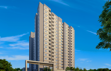 Imagem: O apartamento possui 2 Dormitórios, 1 Suíte, 2 Banheiros