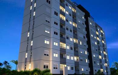 Imagem: O apartamento possui 2 Dormitórios, 1 Suíte, 2 Banheiros