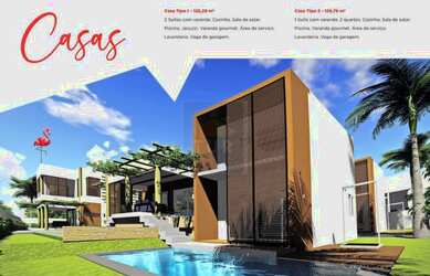 Imagem 15: CASAS NO COND. FLAMINGOS. Piscina, Varanda, 116m² de Áreae1 Vaga na...