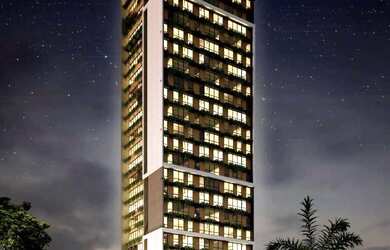 Imagem: O apartamento possui 1 Dormitório, 1 Banheiro, 1 Vaga na garagem