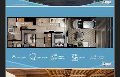 Imagem: A casa em condomínio possui 3 Dormitórios, 1 Suíte, 2 Banheiros