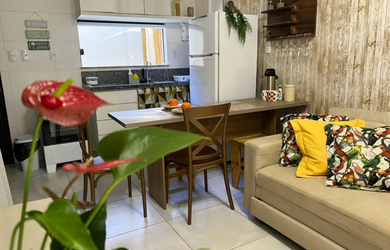 Imagem: O apartamento possui 1 Dormitório, 1 Suíte, 1 Banheiro, 1