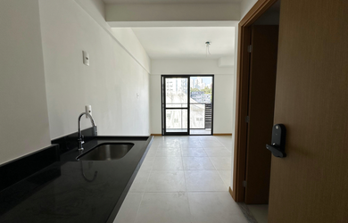 Imagem: O apartamento possui 1 Dormitório, 1 Banheiro e 19m² de Área