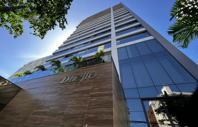 Imagem: O apartamento possui 1 Dormitório, 1 Banheiro, 1 Vaga na garagem